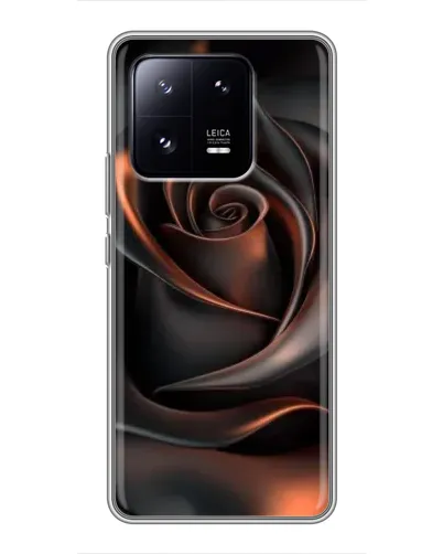 Чехол для Xiaomi 13 Pro с картинкой «Шелковая черная роза»