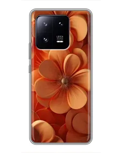 Чехол для Xiaomi 13 Pro с картинкой «Оранжевый макро цветок»