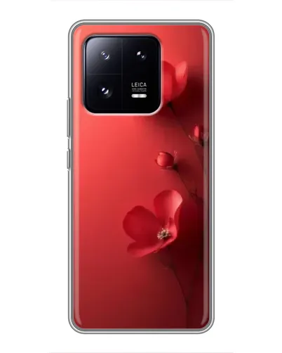 Чехол для Xiaomi 13 Pro с картинкой «Маковые соцветия»
