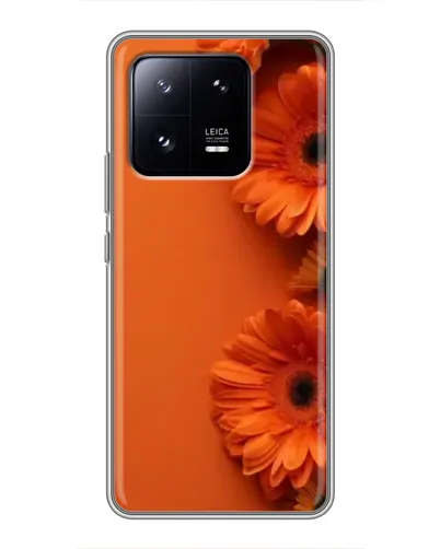 Чехол для Xiaomi 13 Pro с картинкой «Оранжевые герберы»