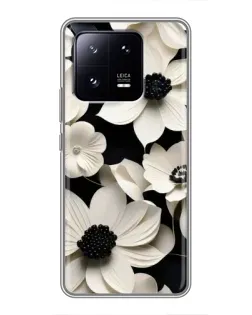 Чехол для Xiaomi 13 Pro с картинкой «Объемные белые цветы»