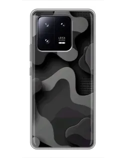 Чехол для Xiaomi 13 Pro с картинкой «Темный абстрактный камуфляж»