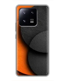 Чехол для Xiaomi 13 Pro с картинкой «Геометрия оранжевых кругов»