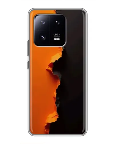 Чехол для Xiaomi 13 Pro с картинкой «Оранжевый разлом»