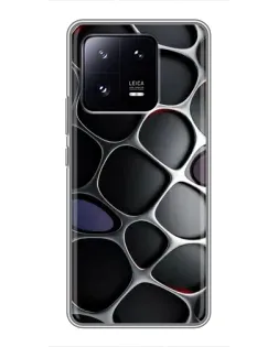 Чехол для Xiaomi 13 Pro с картинкой «Объемная темная решетка»