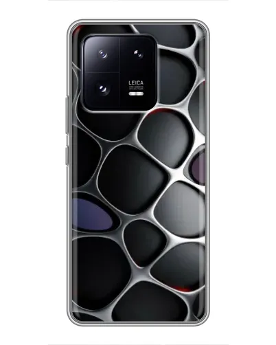 Чехол для Xiaomi 13 Pro с картинкой «Объемная темная решетка»