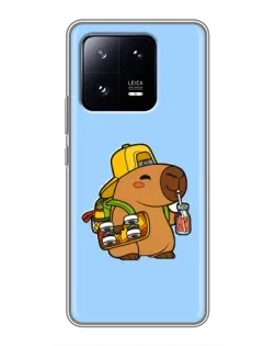 Чохол для Xiaomi 13 Pro з картинкою «Капібара на скейті»