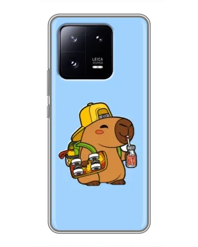Чохол для Xiaomi 13 Pro з картинкою «Капібара на скейті»