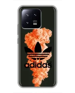 Чохол для Xiaomi 13 з картинкою «Помаранчевий дим Adidas»