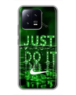 Чохол для Xiaomi 13 з картинкою «Зелений неоновий Nike» Чохол для Xiaomi 13 з картинкою «Зелений неоновий Nike»