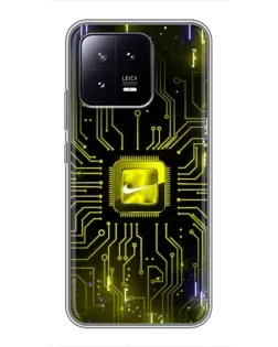 Чохол для Xiaomi 13 з картинкою «Nike — золота іскра» Чохол для Xiaomi 13 з картинкою «Nike — золота іскра»