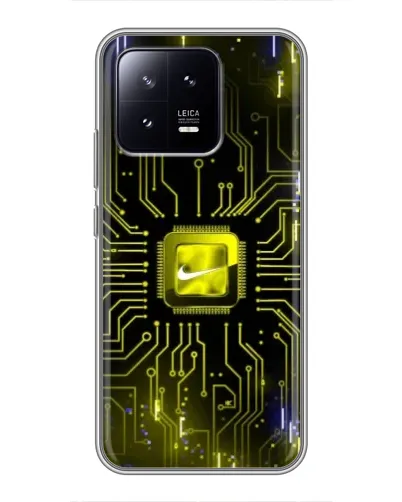 Чохол для Xiaomi 13 з картинкою «Nike — золота іскра» Чохол для Xiaomi 13 з картинкою «Nike — золота іскра»