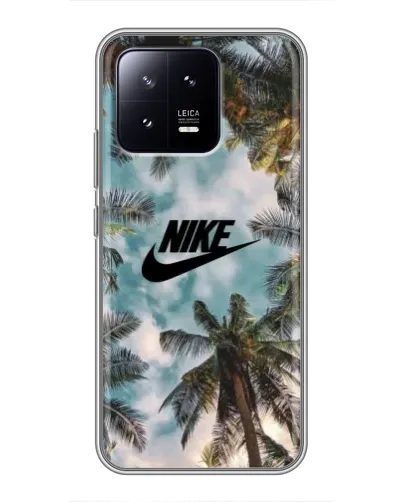 Чехол для Xiaomi 13 с картинкой «Тропический принт Nike» Чехол для Xiaomi 13 с картинкой «Тропический принт Nike»