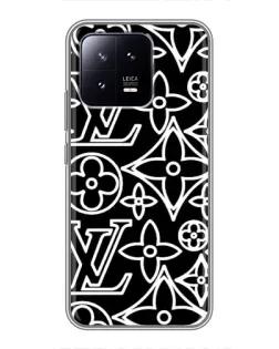 Чехол для Xiaomi 13 с картинкой «Черно-белый узор LV» Чехол для Xiaomi 13 с картинкой «Черно-белый узор LV»