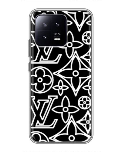 Чехол для Xiaomi 13 с картинкой «Черно-белый узор LV» Чехол для Xiaomi 13 с картинкой «Черно-белый узор LV»