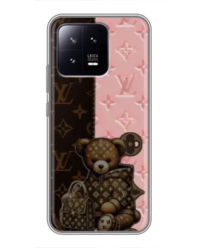 Чехол для Xiaomi 13 с картинкой «Мишка в стиле LV» Чехол для Xiaomi 13 с картинкой «Мишка в стиле LV»