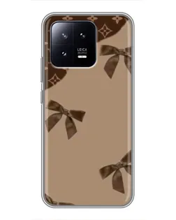 Чехол для Xiaomi 13 с картинкой «LV — кофейный атлас»