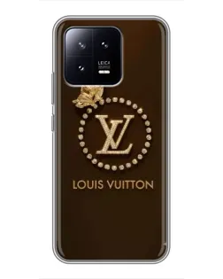 Чехол для Xiaomi 13 с картинкой «LV — золотая печать»