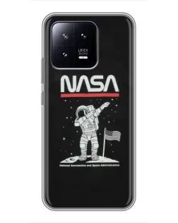 Чохол для Xiaomi 13 з картинкою «NASA — крокуємо по Місяцю» Чохол для Xiaomi 13 з картинкою «NASA — крокуємо по Місяцю»