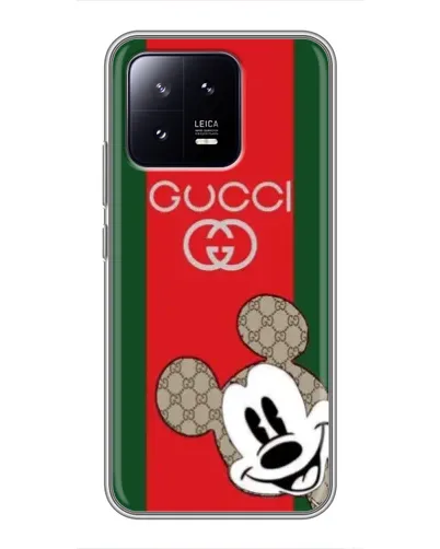 Чехол для Xiaomi 13 с картинкой «Gucci — полосы и Микки» Чехол для Xiaomi 13 с картинкой «Gucci — полосы и Микки»