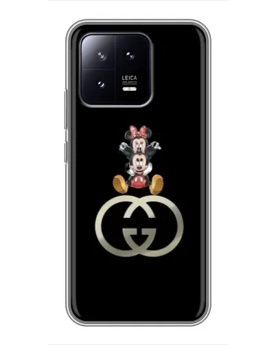 Чехол для Xiaomi 13 с картинкой «Минни Маус на лого» Чехол для Xiaomi 13 с картинкой «Минни Маус на лого»