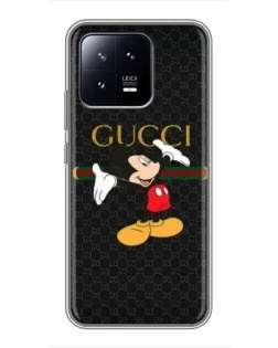Чехол для Xiaomi 13 с картинкой «Микки Маус Gucci»