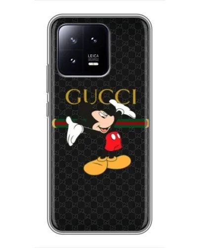 Чехол для Xiaomi 13 с картинкой «Микки Маус Gucci» Чехол для Xiaomi 13 с картинкой «Микки Маус Gucci»