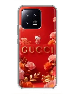 Чехол для Xiaomi 13 с картинкой «Gucci — золотой сад»