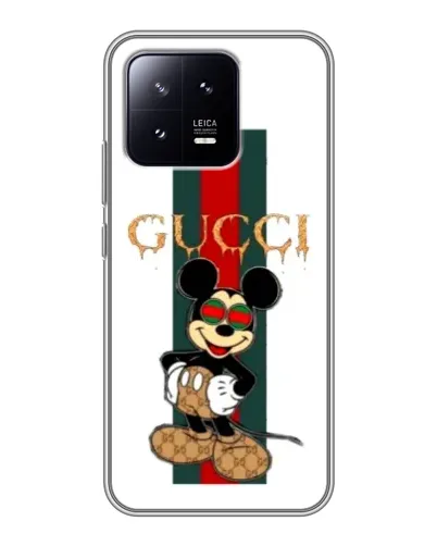 Чехол для Xiaomi 13 с картинкой «Микки Маус Gucci — полосы» Чехол для Xiaomi 13 с картинкой «Микки Маус Gucci — полосы»