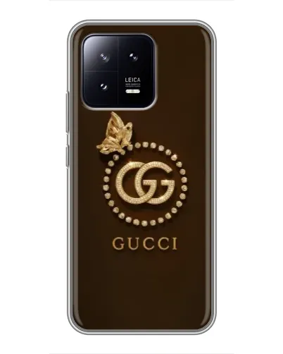 Чехол для Xiaomi 13 с картинкой «Gucci — золотая бабочка» Чехол для Xiaomi 13 с картинкой «Gucci — золотая бабочка»