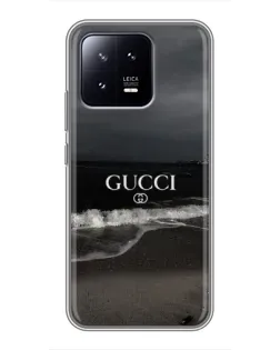 Чехол для Xiaomi 13 с картинкой «Gucci — морской прибой»