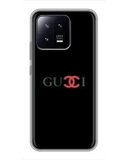 Чехол для Xiaomi 13 с картинкой «Gucci — красный градиент»