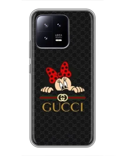 Чехол для Xiaomi 13 с картинкой «Минни Маус Gucci — черный» Чехол для Xiaomi 13 с картинкой «Минни Маус Gucci — черный»