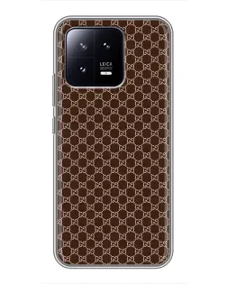 Чехол для Xiaomi 13 с картинкой «Gucci — шоколадная сетка» Чехол для Xiaomi 13 с картинкой «Gucci — шоколадная сетка»