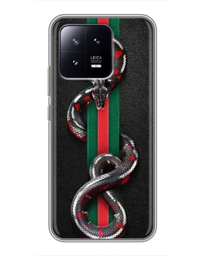 Чохол для Xiaomi 13 з картинкою «Gucci — змія на смузі» Чохол для Xiaomi 13 з картинкою «Gucci — змія на смузі»