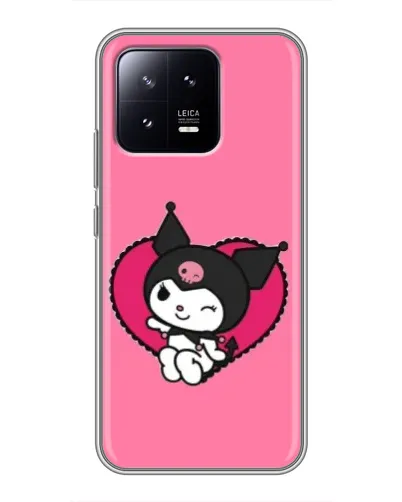 Чохол для Xiaomi 13 з картинкою «Kuromi — любов у серці» Чохол для Xiaomi 13 з картинкою «Kuromi — любов у серці»