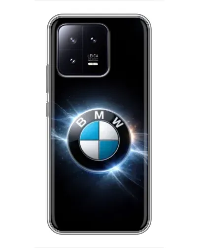 Чохол для Xiaomi 13 з картинкою «BMW — неонове сяйво»