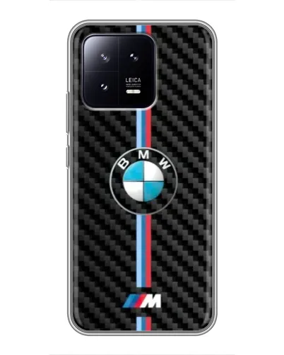 Чохол для Xiaomi 13 з картинкою «Емблема BMW та карбон»