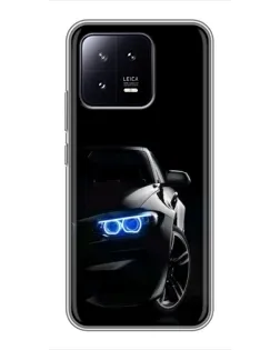 Чехол для Xiaomi 13 с картинкой «BMW — ночной взгляд» Чехол для Xiaomi 13 с картинкой «BMW — ночной взгляд»