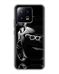 Чехол для Xiaomi 13 с картинкой «Черная BMW — профиль» Чехол для Xiaomi 13 с картинкой «Черная BMW — профиль»