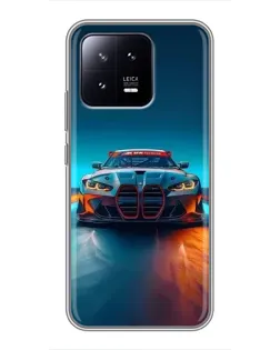 Чехол для Xiaomi 13 с картинкой «BMW — огни неона» Чехол для Xiaomi 13 с картинкой «BMW — огни неона»