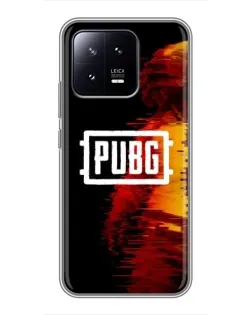 Чохол для Xiaomi 13 з картинкою «Яскравий логотип PUBG»