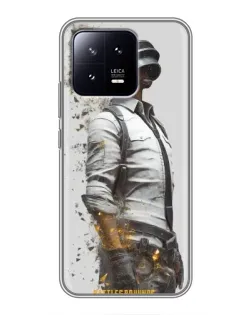 Чохол для Xiaomi 13 з картинкою «PUBG — боєць у пилу»