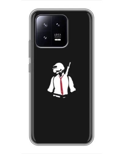 Чохол для Xiaomi 13 з картинкою «PUBG — силует воїна» Чохол для Xiaomi 13 з картинкою «PUBG — силует воїна»