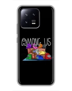Чохол для Xiaomi 13 з картинкою «Логотип Among Us» Чохол для Xiaomi 13 з картинкою «Логотип Among Us»