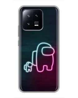 Чохол для Xiaomi 13 з картинкою «Among Us неон-арт» Чохол для Xiaomi 13 з картинкою «Among Us неон-арт»