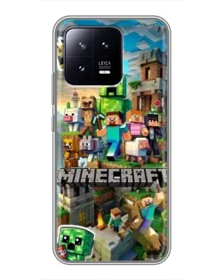 Чохол для Xiaomi 13 з картинкою «Замок Minecraft»