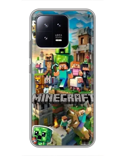 Чохол для Xiaomi 13 з картинкою «Замок Minecraft»