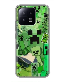 Чохол для Xiaomi 13 з картинкою «Кріпери Minecraft»