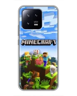 Чохол для Xiaomi 13 з картинкою «Minecraft класичний світ»